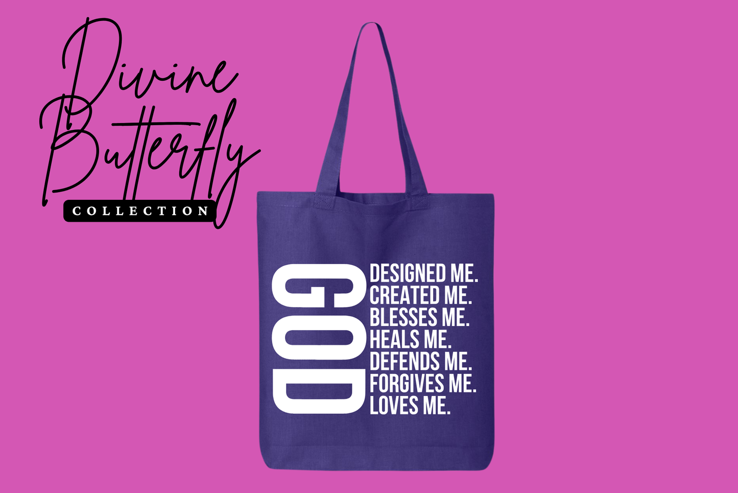 GOD DESIGNED ME Tote