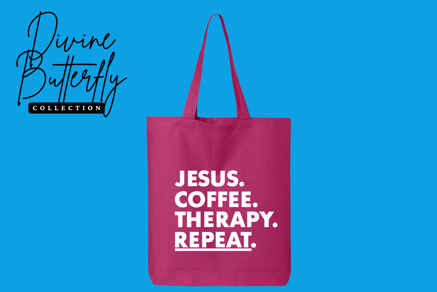 Jesus. Coffee. Therapy. Tote