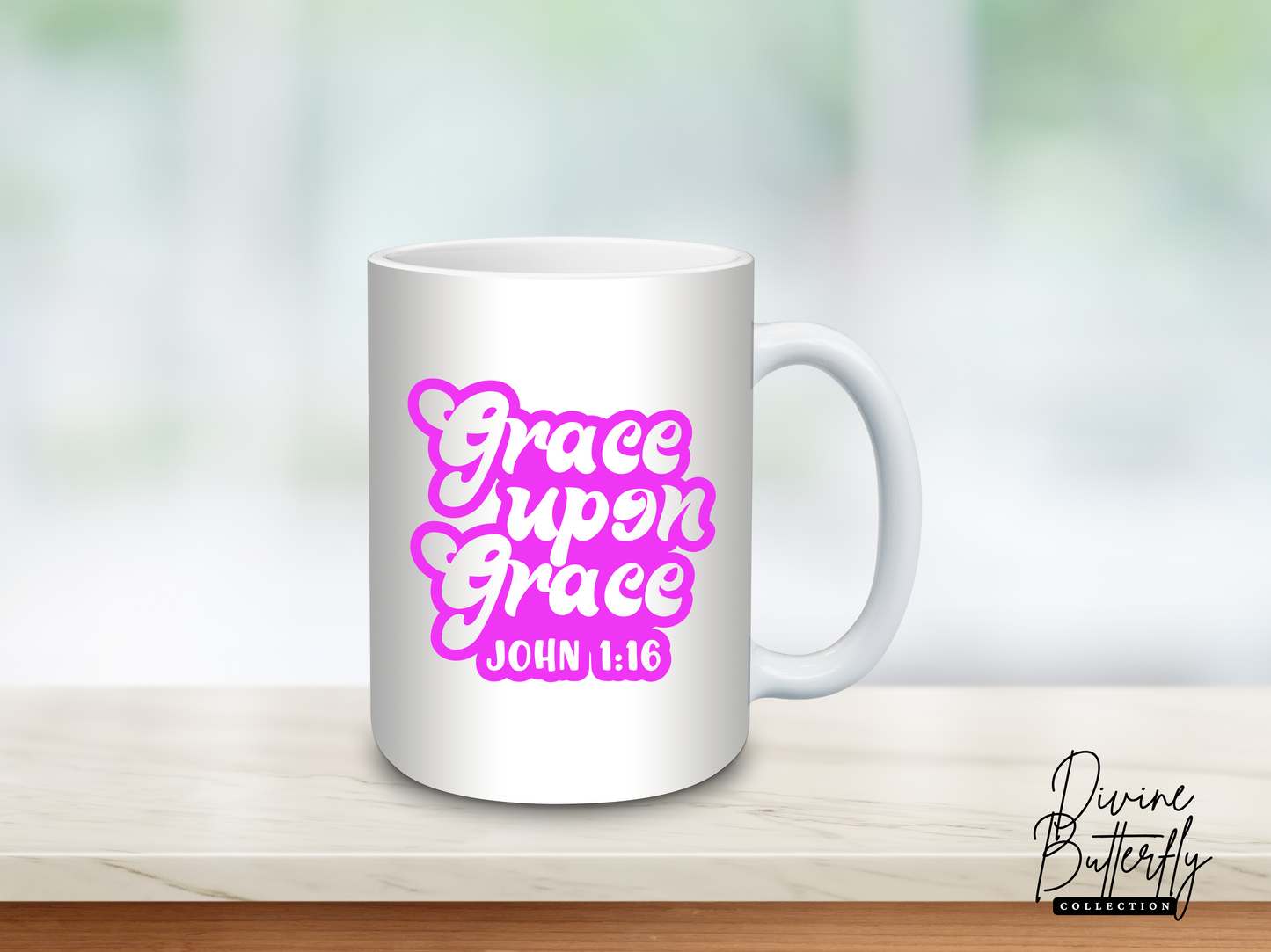 DivineButtefly Collection Inspirational Word Mugs