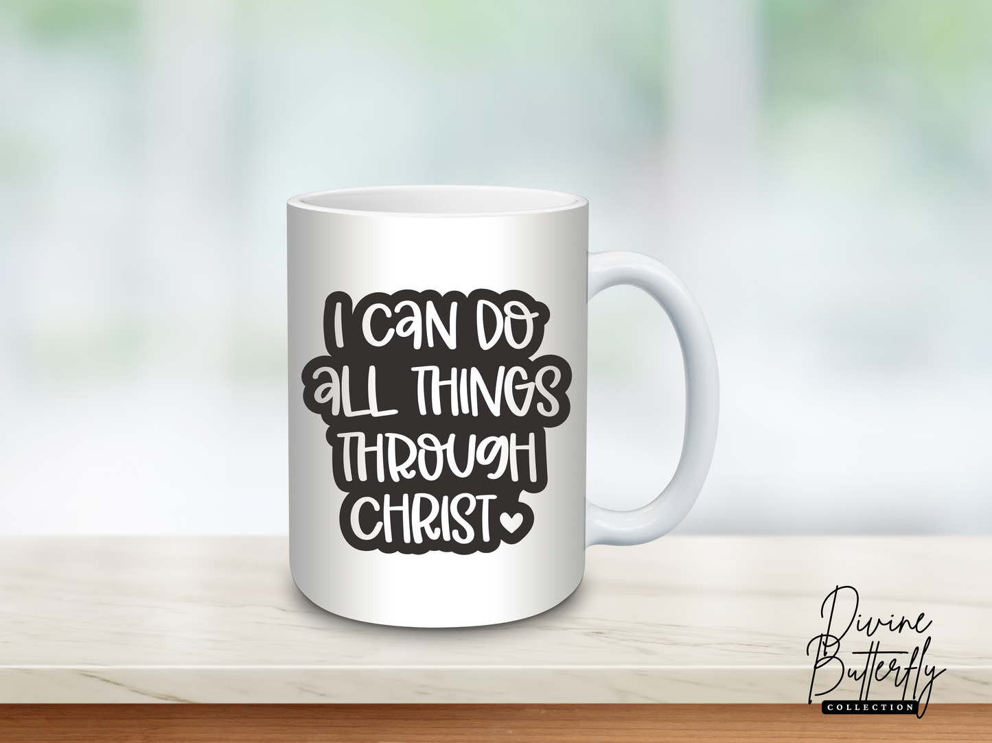 DivineButtefly Collection Inspirational Word Mugs